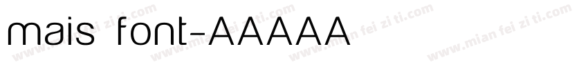 mais font字体转换